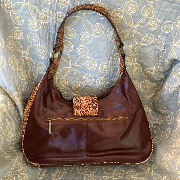 The Find Tooled Leather Hippie Boho Saddle Bag - Picture 5 of 15